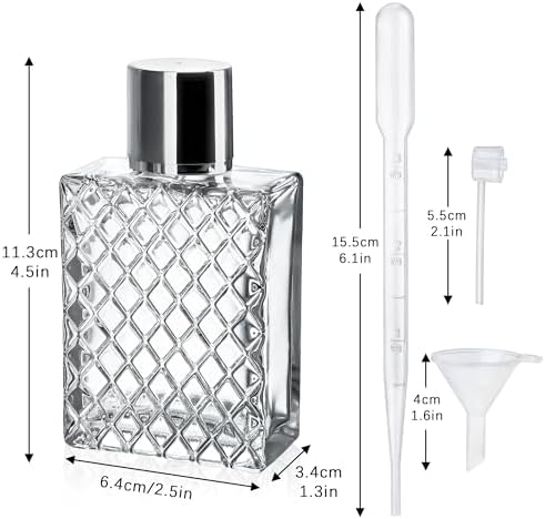 YU FENG 2 Pack Refillable Glass Spray Bottles