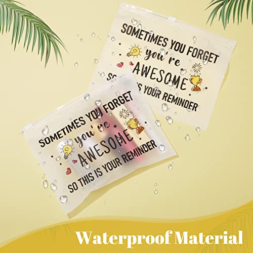 Reginary 50 Pcs Inspirational Makeup Bags with Zipper