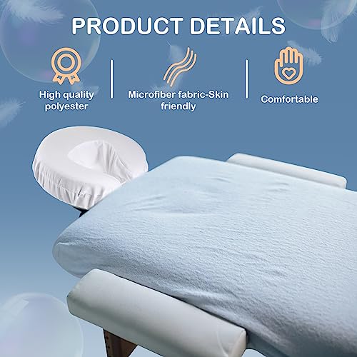 Tatuo 12 Pcs Reusable Face Cradle Covers for Massage