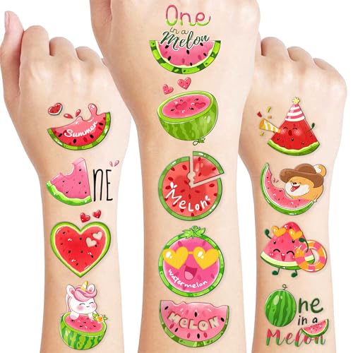 96PCS Watermelon Temporary Tattoos for Kids