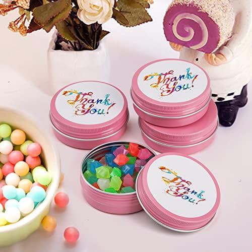 Foraineam 48 Pack 2 Oz Screw Top Aluminum Tin Cans