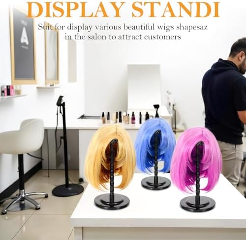 6 Pieces Wig Holder Stand for Styling and Display