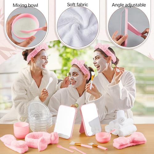 6 Piece Pink Spa Party Kit for Women