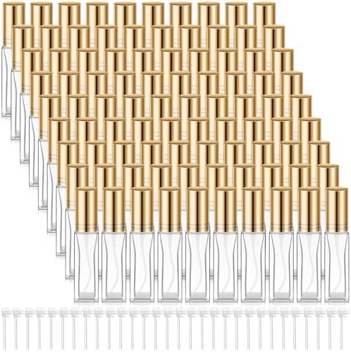 Domensi 90 Pcs Refillable Glass Perfume Bottles with Pump