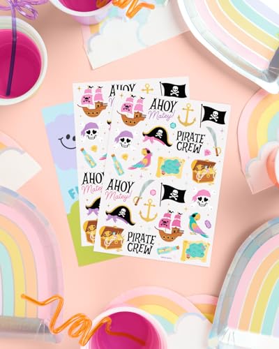 Xo Fetti Pirate Crew Temporary Tattoos 48 Piece Set