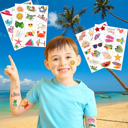 Summer Temporary Tattoos - 60Pcs Pack