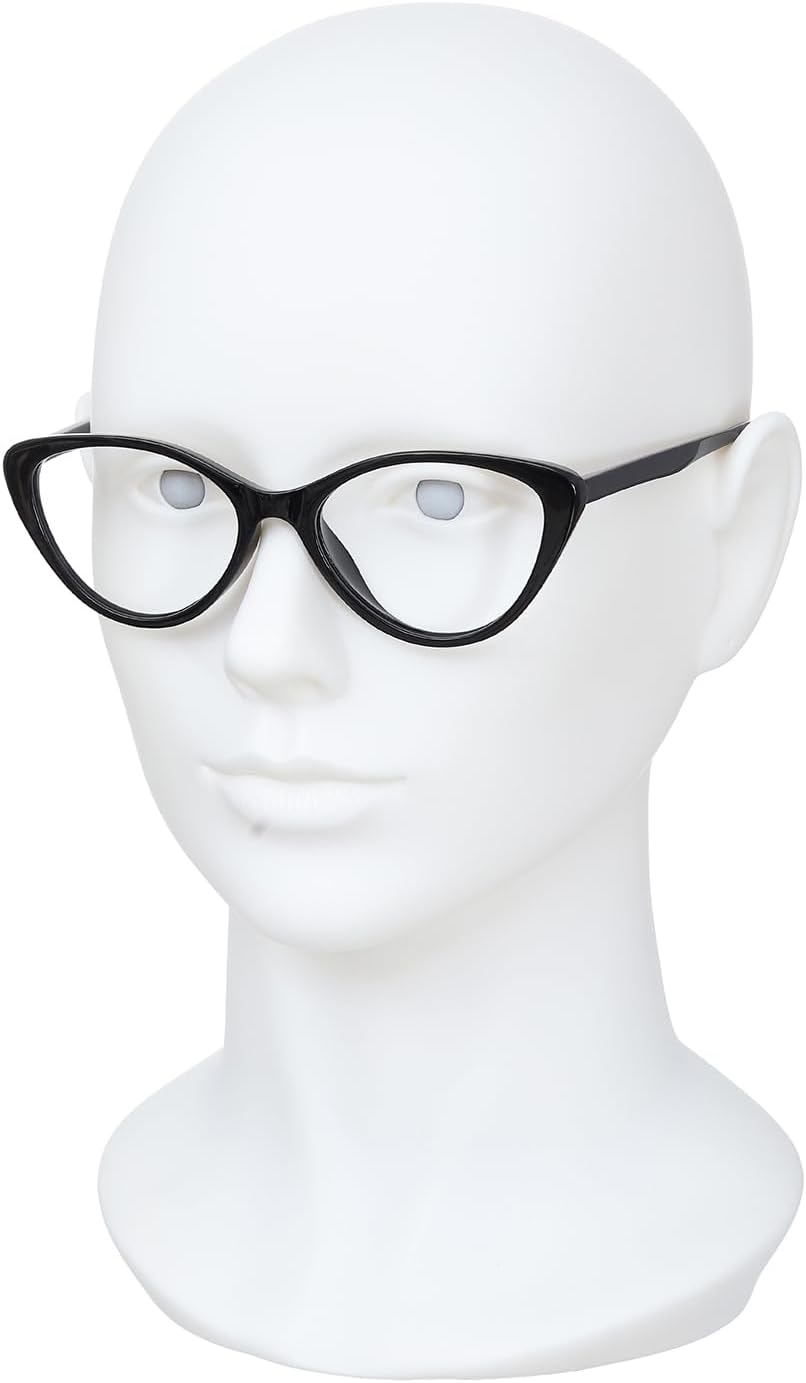 Miaomanzi PVC Female Mannequin Head White Display Stand