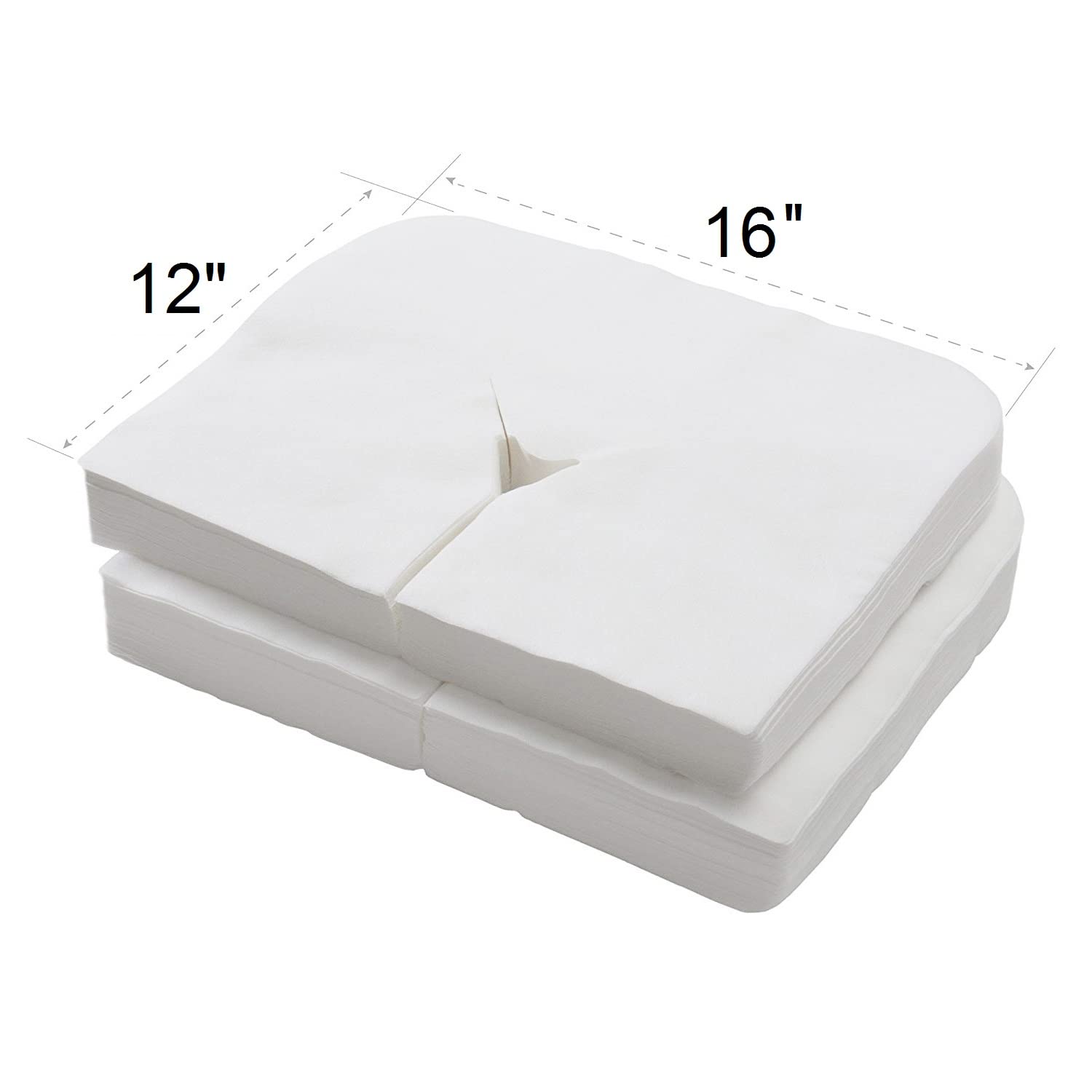 150 Count Disposable Headrest Sheets for Massage Tables and Exam Tables