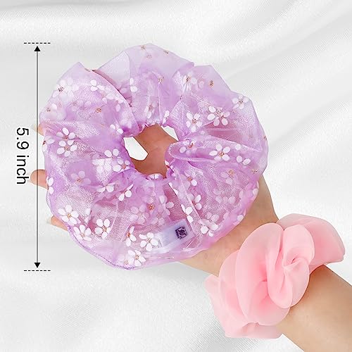 8 Pcs LED Scrunchies for Women - Glow in the Dark