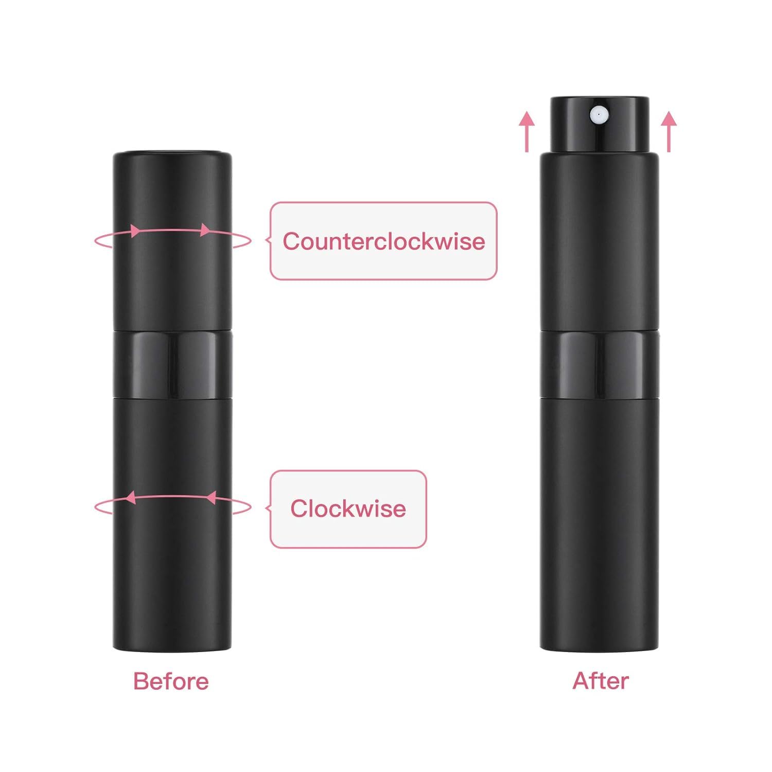 Tekson Travel Perfume Atomizer 8ml 5PCS