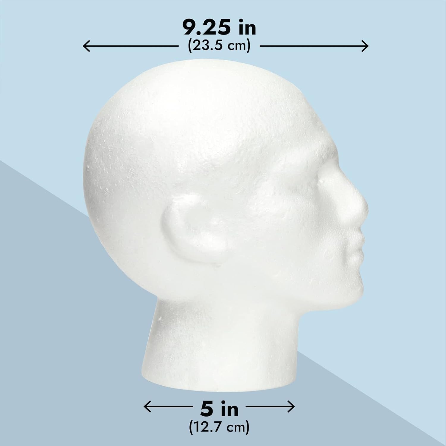 Juvale Foam Head Mannequin for Wigs Hats Masks