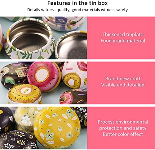 12 Pcs Mini Tinplate Candle Tins with Lids
