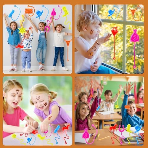 48PCS Cowboy Party Favors - Stick Hands Tattoos