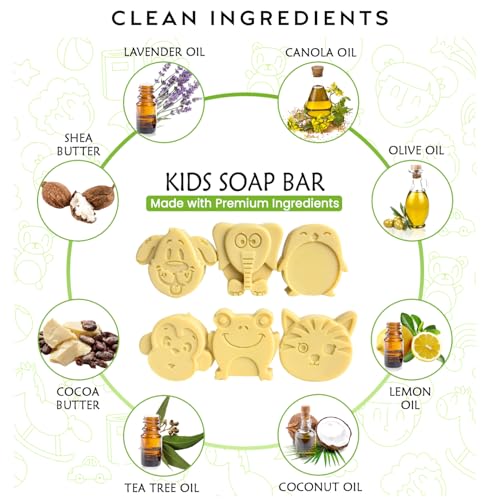 ZAAINA Natural Kids Soap Bar Set of 6