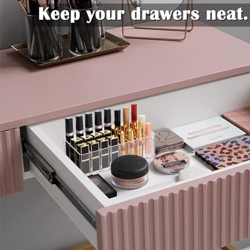 ELLDOO Rollerball Perfume Organizer 24 Space Clear Acrylic Display Case
