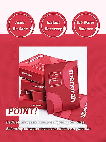 Menorah Anti Blemish Treatment Sheet Masks 4 Pack