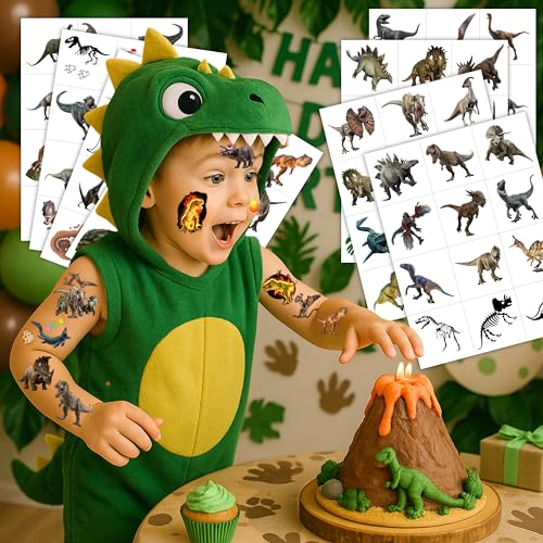 96PCS Dinosaur 3D Temporary Tattoos Stickers