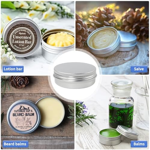 Moretoes 60 Pack 2 Oz Metal Tin Containers