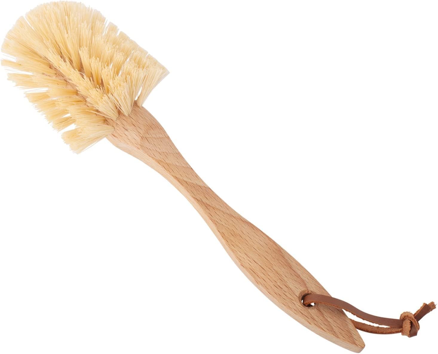 Redecker Tampico Fiber Dish Brush with Oiled Beechwood Handle