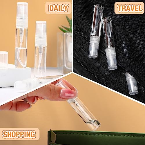 Tanlade 300 Pcs 5ml Clear Glass Spray Bottles