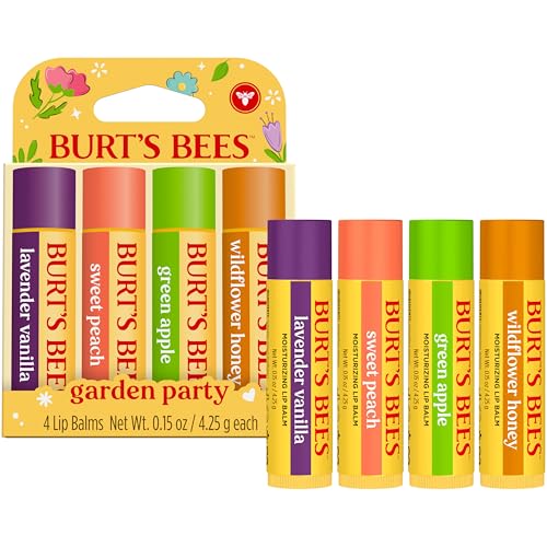 Burts Bees Garden Party Lip Balm Set 4 Pack