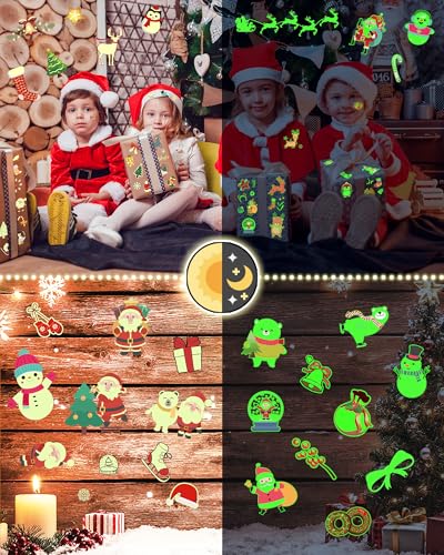 260 Styles Luminous Christmas Temporary Tattoos for Kids