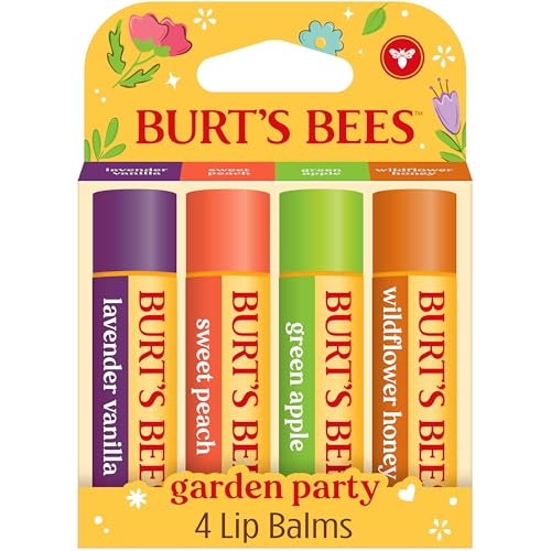 Burts Bees Garden Party Lip Balm Set 4 Pack