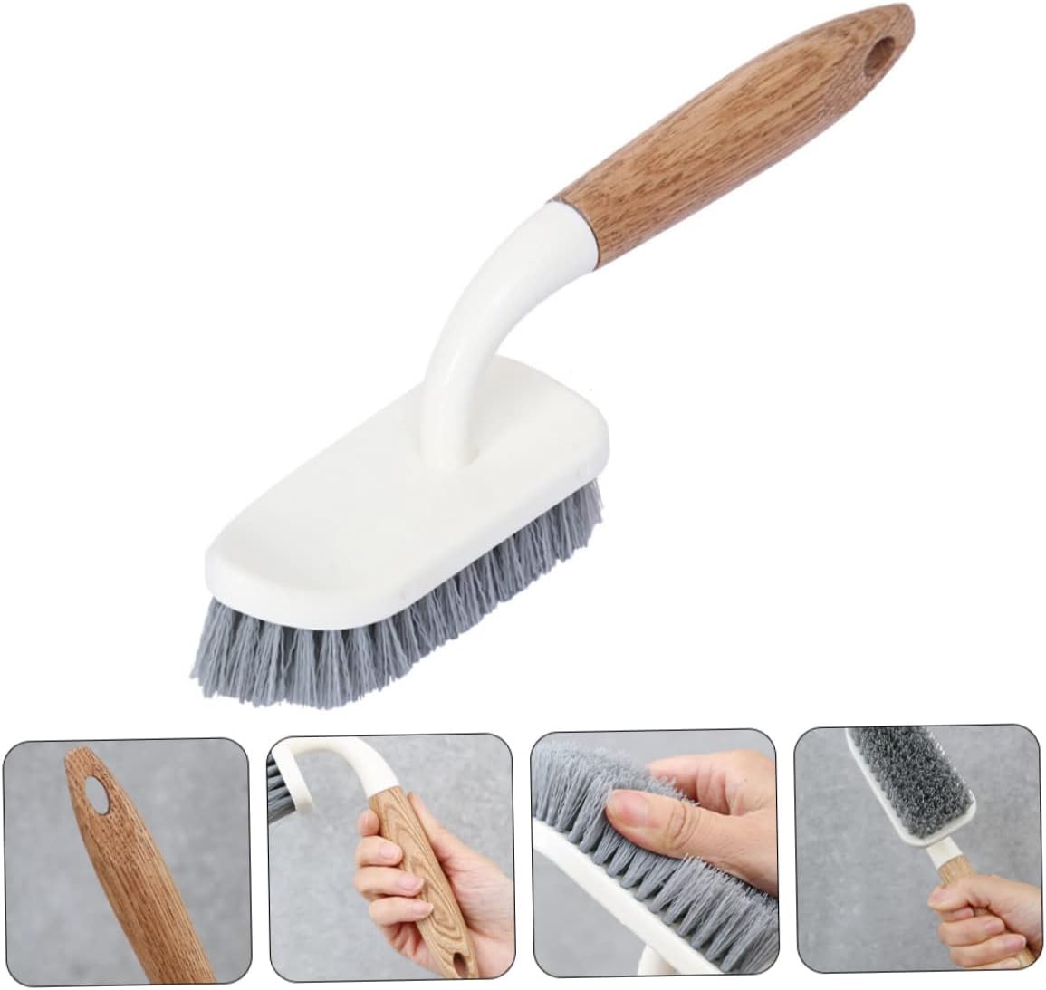 2pcs Household Tough Bristle Cleaning Brush for Bathroom and Toilet