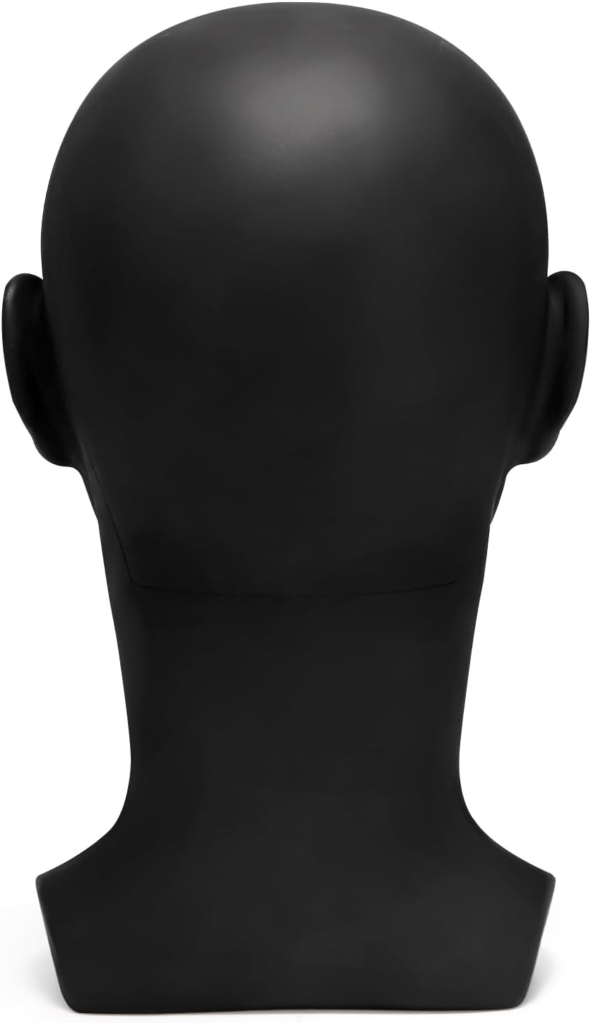 ZOOFOX Male PVC Mannequin Head for Hats and Wigs