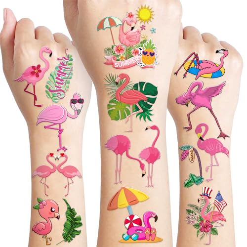 96 PCS Flamingo Temporary Sticker Decor