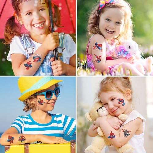 Cute Spider Temporary Tattoos for Kids and Adults