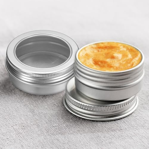 Uxcell 2 Oz Aluminum Tin Cans 24 Pcs White