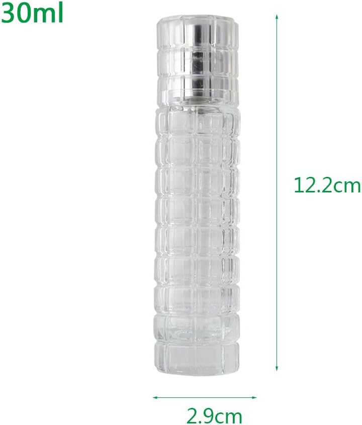 Enslz Refillable Glass Perfume Spray Bottle 1 Ounce Gold