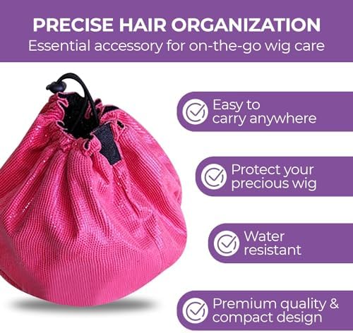 CreatedHair ResQ Mini Wig Bag - Pink