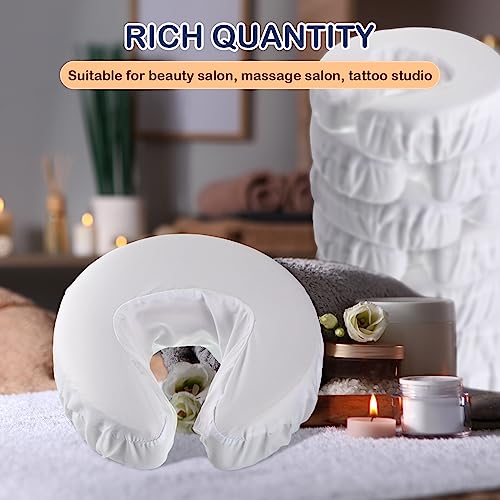 Tatuo 12 Pcs Reusable Face Cradle Covers for Massage