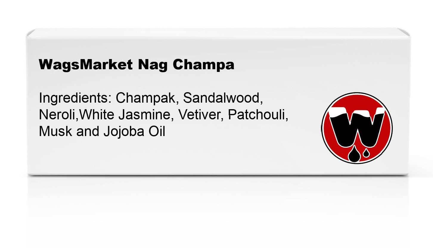 WagsMarket Nag Champa Perfume Oil Roll On 033oz