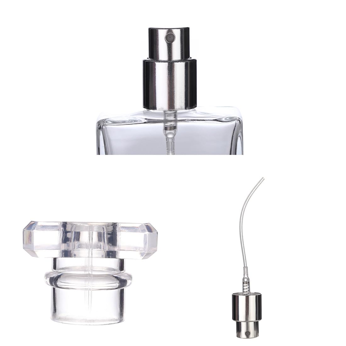 6 Pack 30ml Transparent Refillable Perfume Bottles