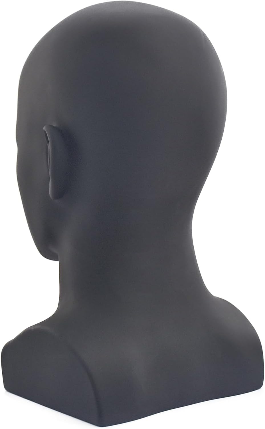 PVC Mannequin Head Black Male Display Dummy Stand 1