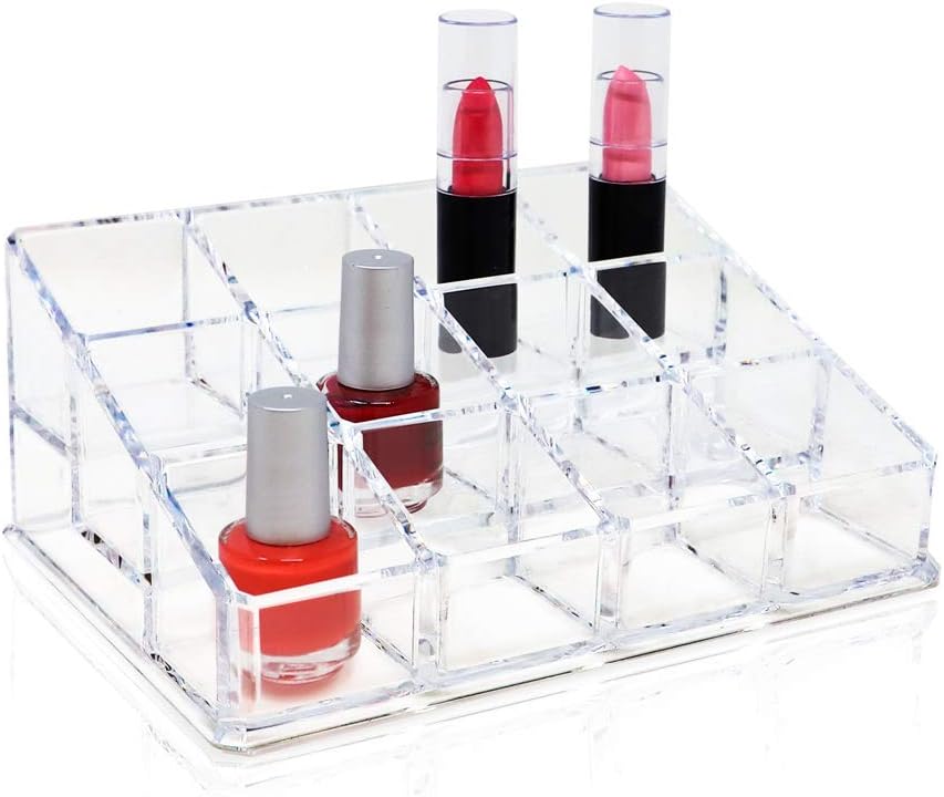 Isaac Jacobs 12 Compartment Nail Polish Holder Organizer
