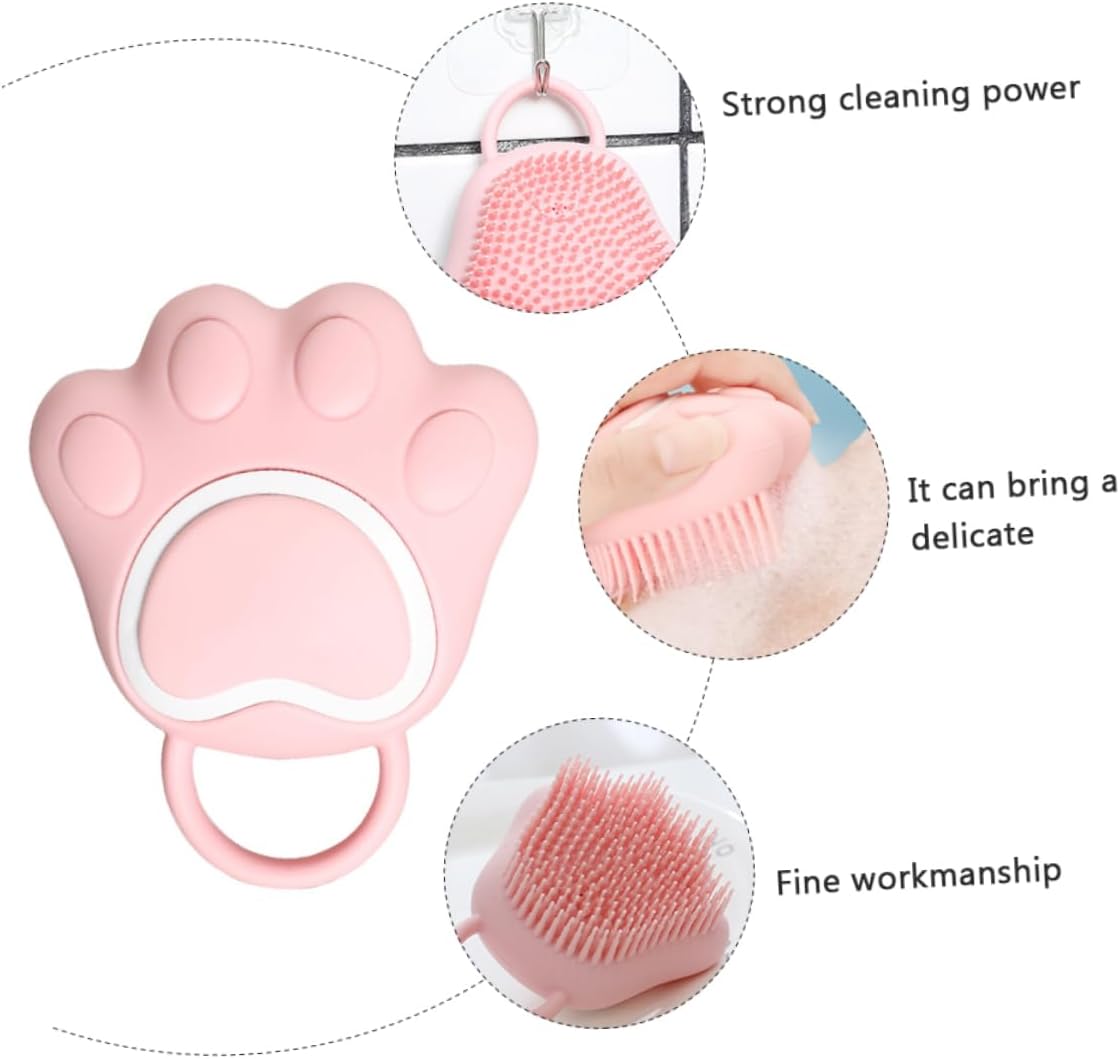Silicone Bath Brush for Body Exfoliation and Deep Cleansing