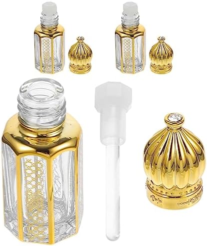 FRCOLOR Essential Oil Roller 3Pcs Glass Bottles