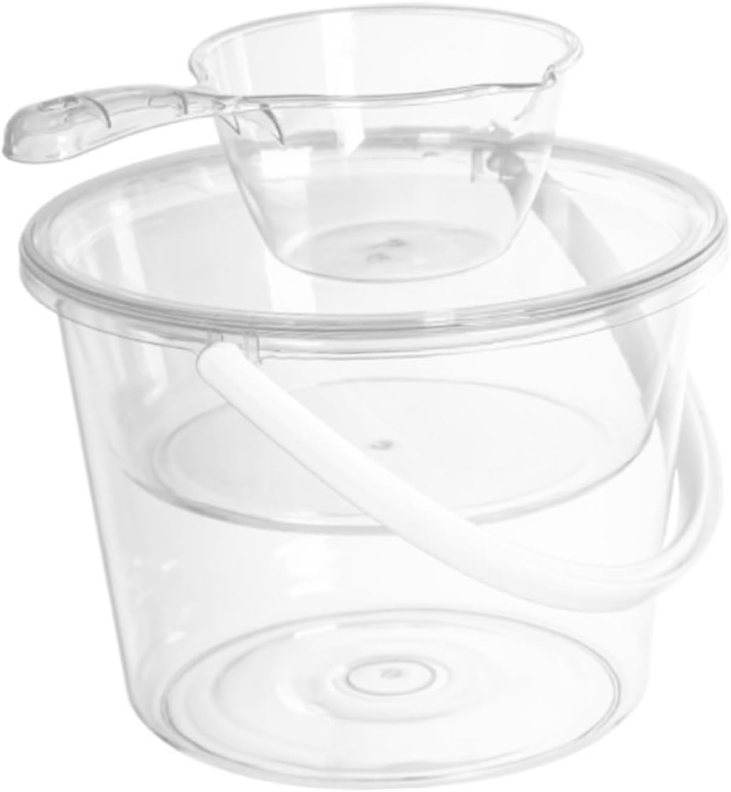Large Capacity Foot Wash Bucket Set with Plastic Handle