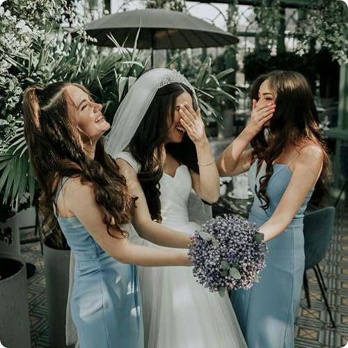 24pcs Bridesmaid Scrunchies Hair Clips Proposal Gifts