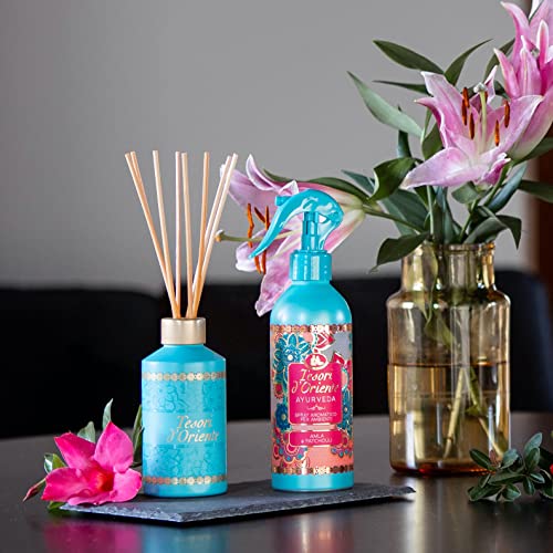 Tesori DOriente Ayurveda Scented Reed Diffuser Set with 8 Sticks 200ml