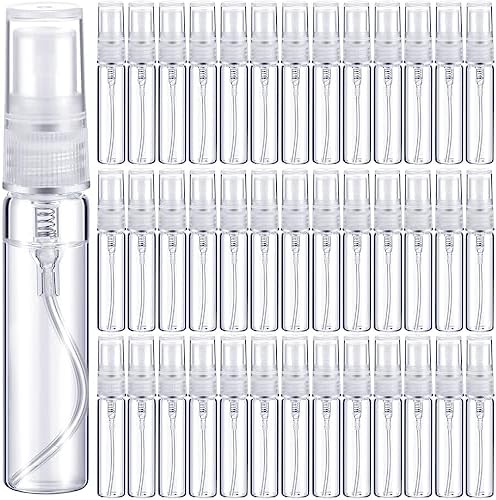 Tanlade 300 Pcs 5ml Clear Glass Spray Bottles