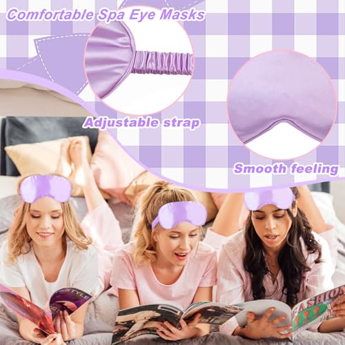 48 Pcs Spa Party Supplies for Girls Headband Wristband Set