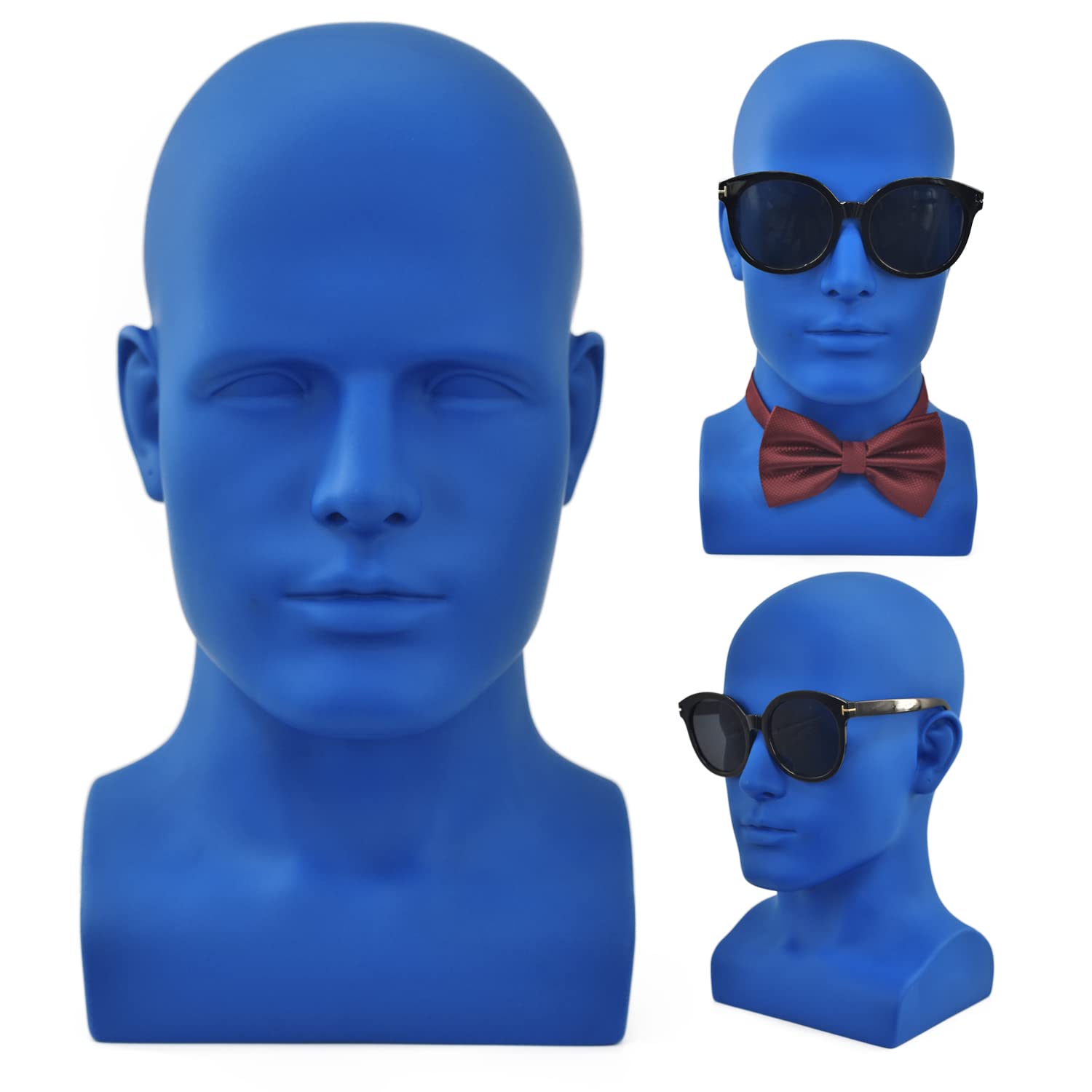 FanLin Male Mannequin Head for Wig Display