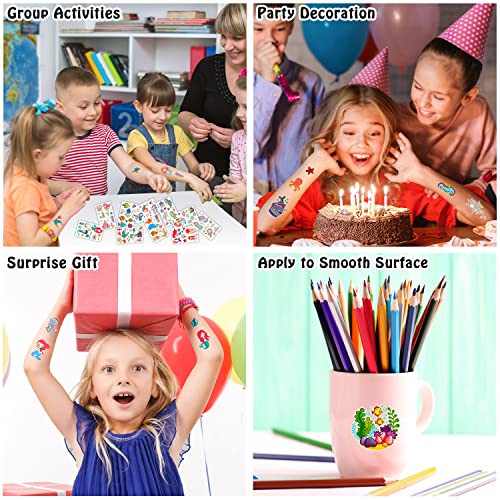 Partywind Luminous Mermaid Temporary Tattoos for Kids