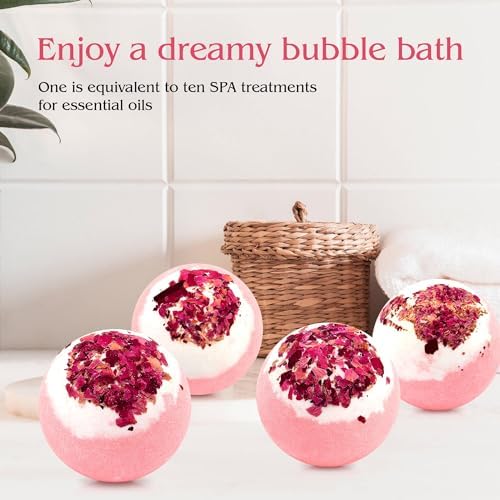Kastu Dried Flower Bath Bombs 4-Pack Gift Set
