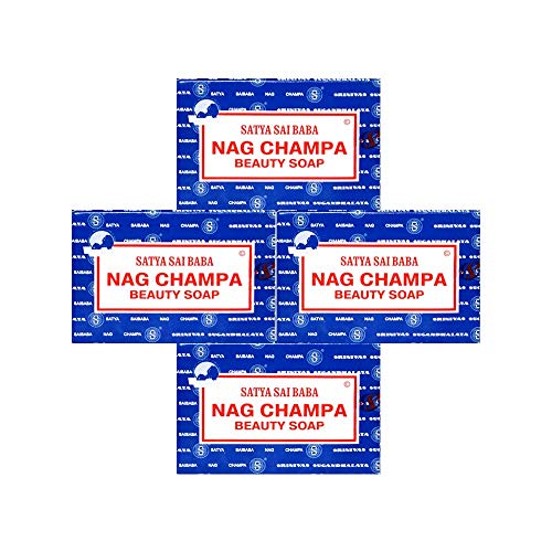 Satya Sai Baba Nag Champa Natural Soap 4-Pack